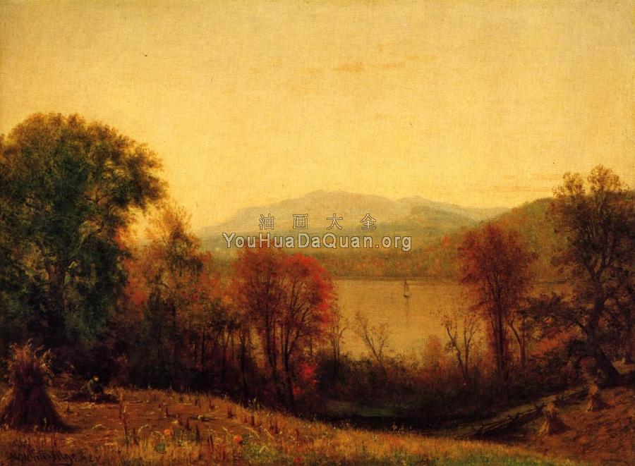 Autumn on the Hudson - 托马斯·沃辛顿·惠特里奇